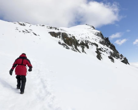 Hiking in Antarctica