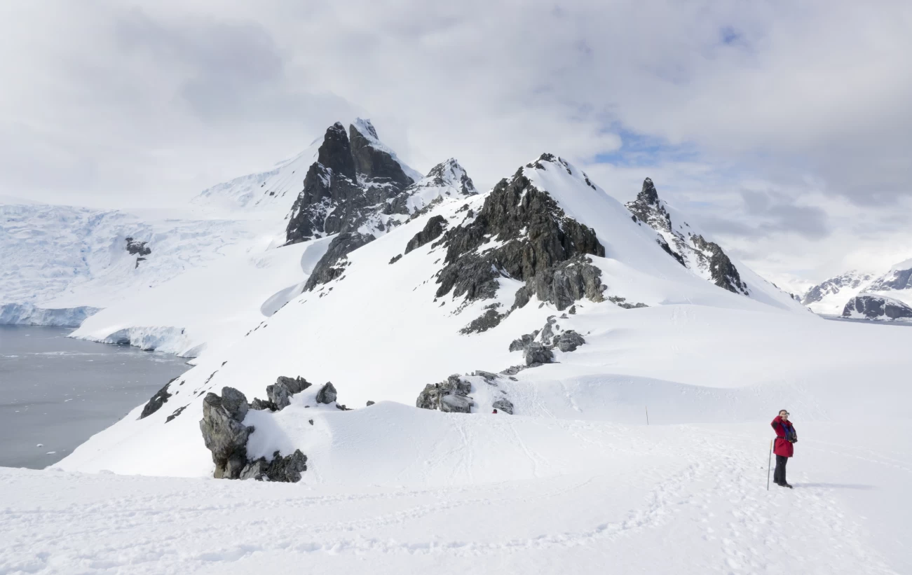 Hiking in Antarctica