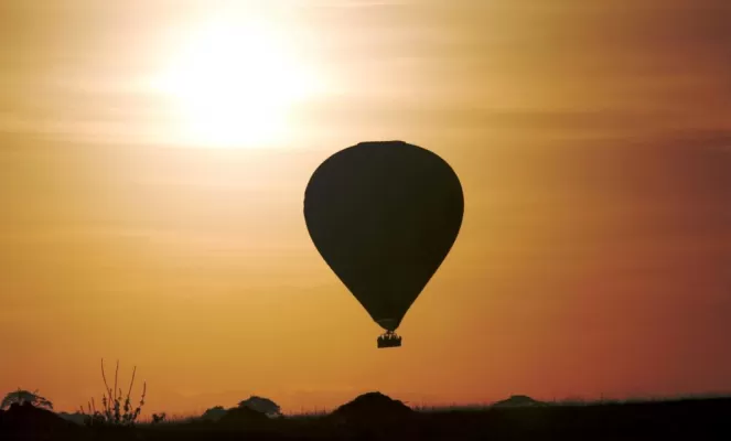 Experience an optional hot air balloon ride over the Serengeti