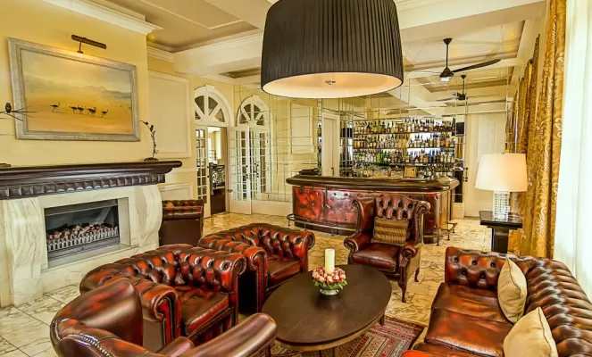 Relax with a sundowner in the hotel bar