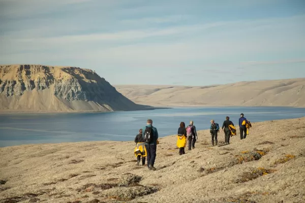Hiking in Radstock Bay, Nunavut