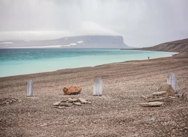 Graves of Franklin expedition members on Beechey Island