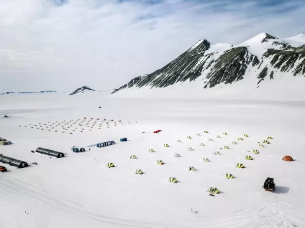 Union Glacier Camp. Courtesy Christopher Michel, Antarctic Logistics & Expeditions