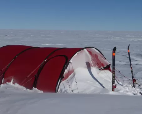 Expedition field camp. Courtesy Rob Smith, Antarctic Logistics & Expeditions