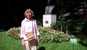 Kathy in Botanical Garden