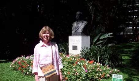 Kathy in Botanical Garden