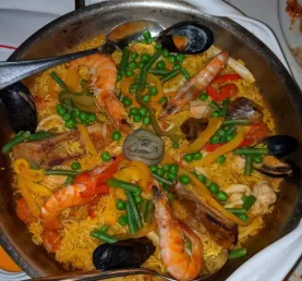 Paella at restaurant in Puerto Vallarta