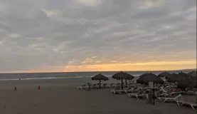 Sunset at the beach in Puerto Vallarta