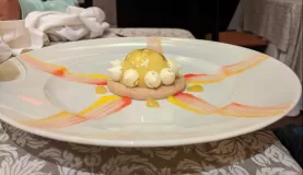 Key lime dessert at the Italian restaurant