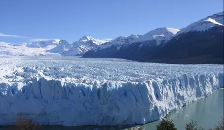Perito Moreno Glacier is 5 km wide