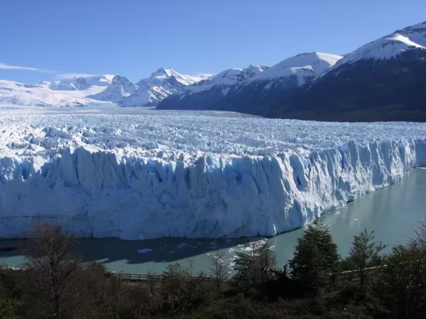 Perito Moreno Glacier is 5 km wide