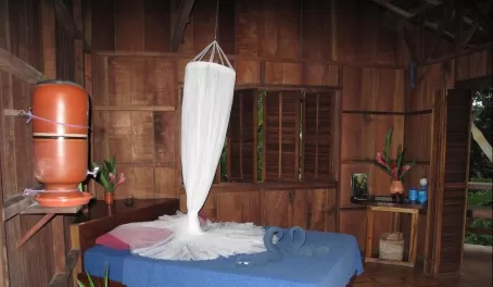 Selva Bananito bed with unnecessary mosquito net