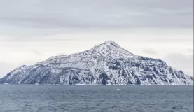 The first land we spotted in the Weddell Sea