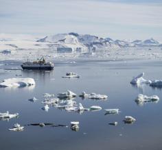 Ocean Nova among the ice