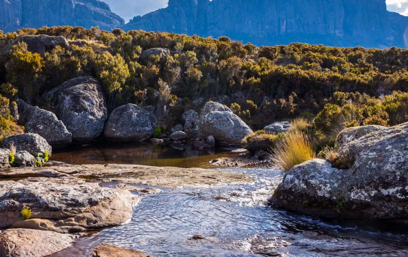 Stunning mountains and the Zomandao river in Madagascar