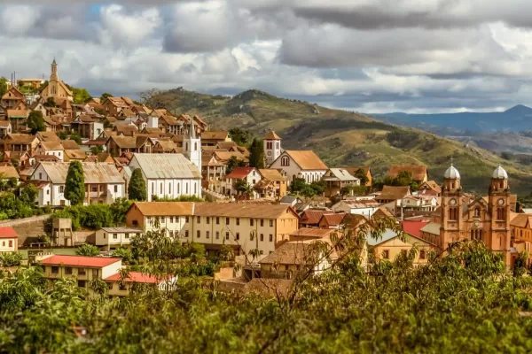 Explore Madagascar's old towns, built into the rolling hillsides