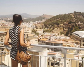 Overlooking sunny Malaga