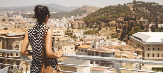 Overlooking sunny Malaga