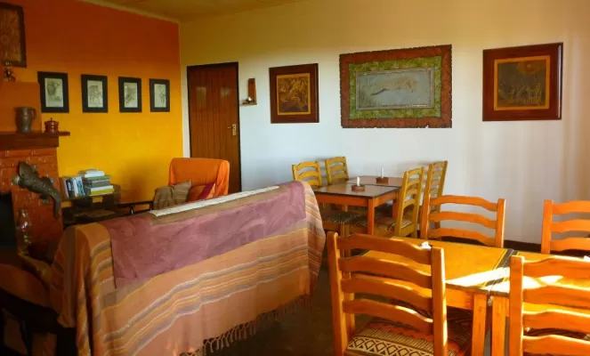 Welcoming common area at Zomba Forest Lodge will make you feel at home