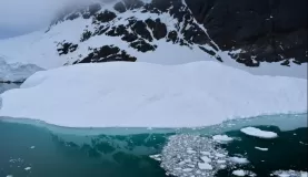 Stunning colors in Lemaire Channel; a strait off Antarctica.