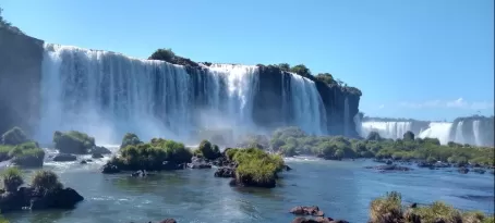 Iguazu falls from Brazil
