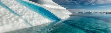 Amazing blue water and ice in Greenland