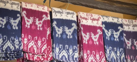 The traditional ikat fabric of Flores
