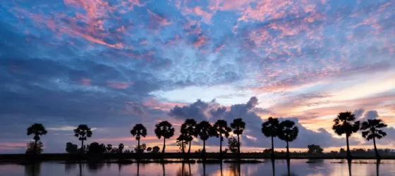 A beautiful sunrise at Chau Doc