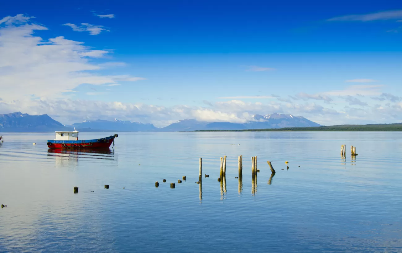 Beautiful view near Puerto Natales, Chile