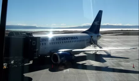 our plane for Buenos Aires, at the El Calafate airport