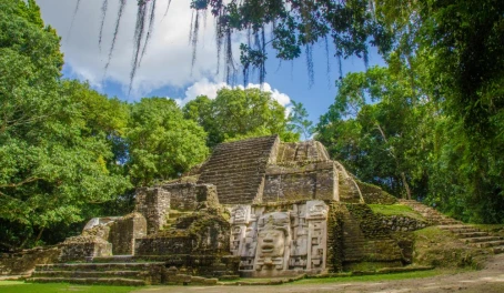 Mayan ruins in the Belize rainforest