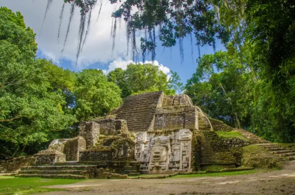 Mayan ruins in the Belize rainforest
