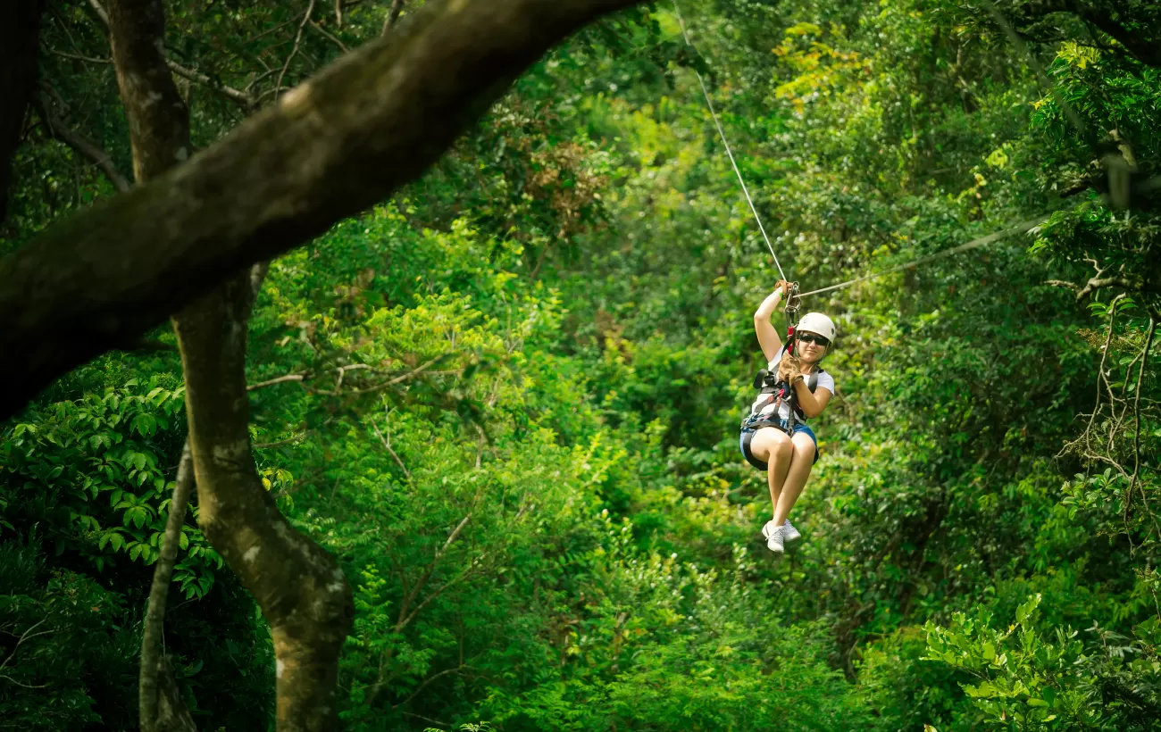 Zipline the rainforest canopy of Costa Rica