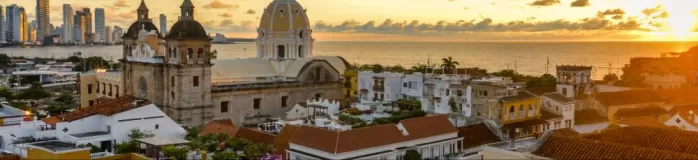 Sunset over Cartagena, Colombia