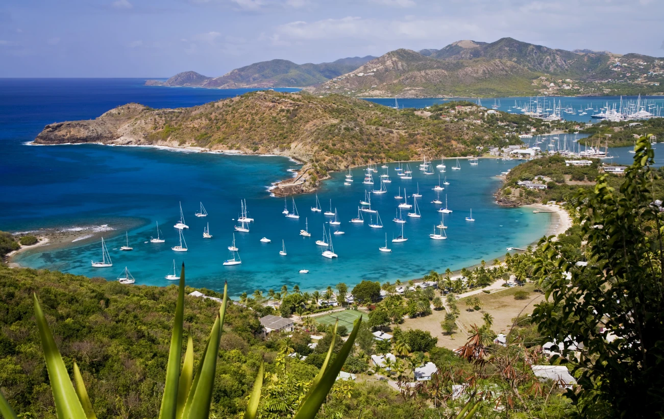 Caribbean landscapes and harbors