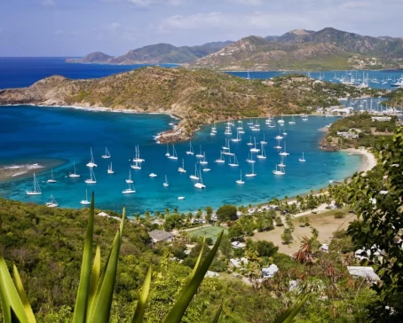 Caribbean landscapes and harbors