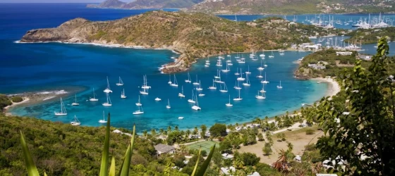 Caribbean landscapes and harbors