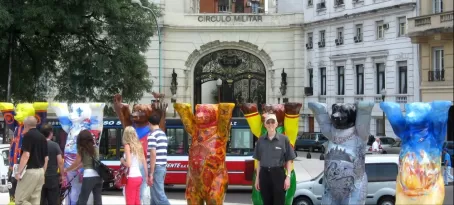 The Peace Bear exhibit in Buenos Aires