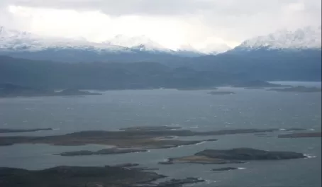 first view of Patagonia as we approached Ushuaia