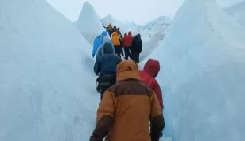 Hiking up the Perito Moreno Glacier 