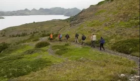 Hiking on our tour of Torres del Paine