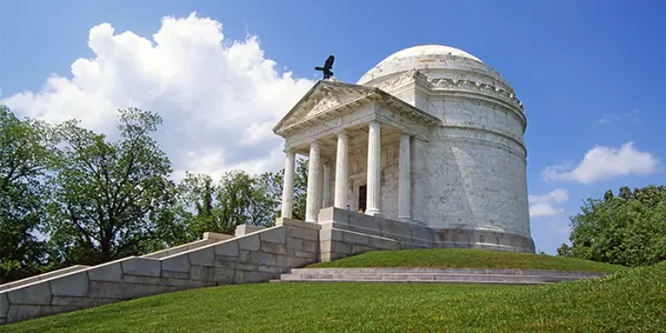 Civil War memorial at Vicksburg