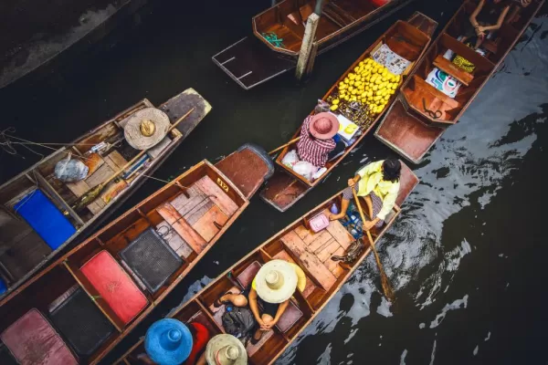 Floating markets of Southeast Asia