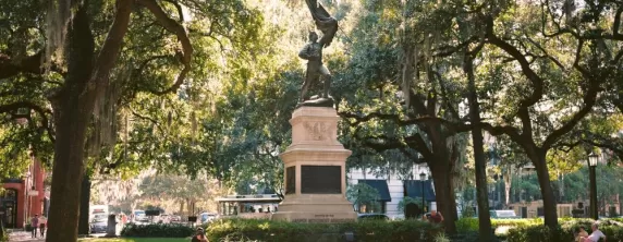 Relax in the sunny squares of historic Savannah