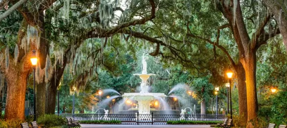 Enjoy Savannah's beautiful Forsyth Park