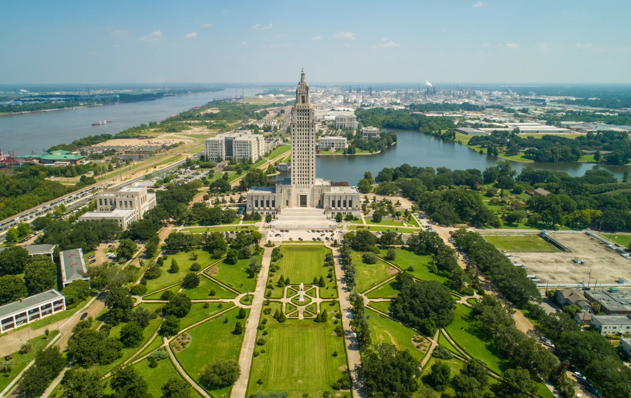 Planters House On The Mississippi River At New Orleans Louisiana