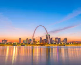 View the iconic arch when you visit St. Louis, gateway to the west