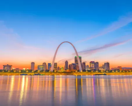 View the iconic arch when you visit St. Louis, gateway to the west