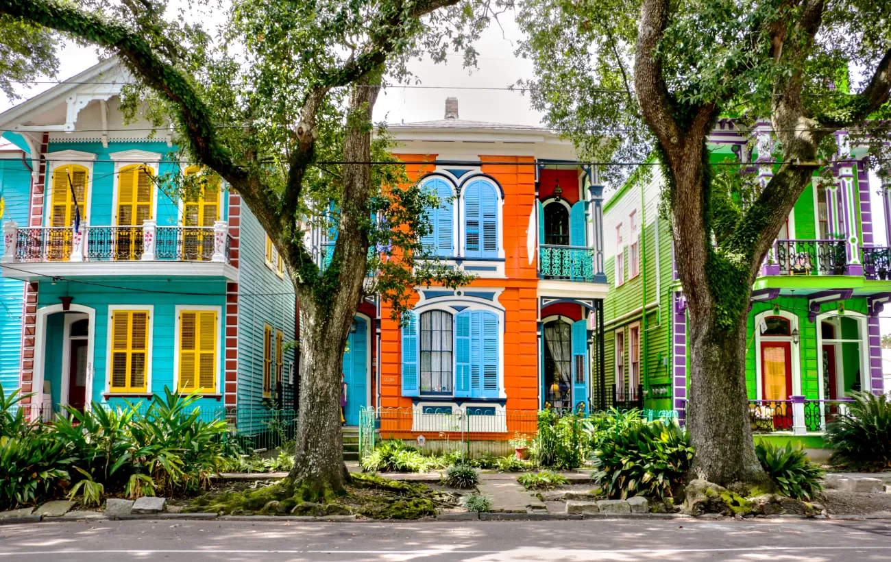 Enjoy the colorful architecture of New Orleans