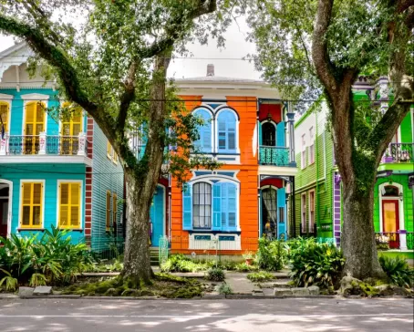 Enjoy the colorful architecture of New Orleans
